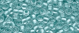 4610 SEED BEADS 6/0 INSIDE DYED PEARLISED AQUA*