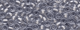 4613 SEED BEADS 6/0INSIDE DYED PEARLIZE GREY