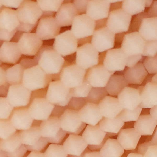 4mm crystal bicone beads - 100 pieces -  nude