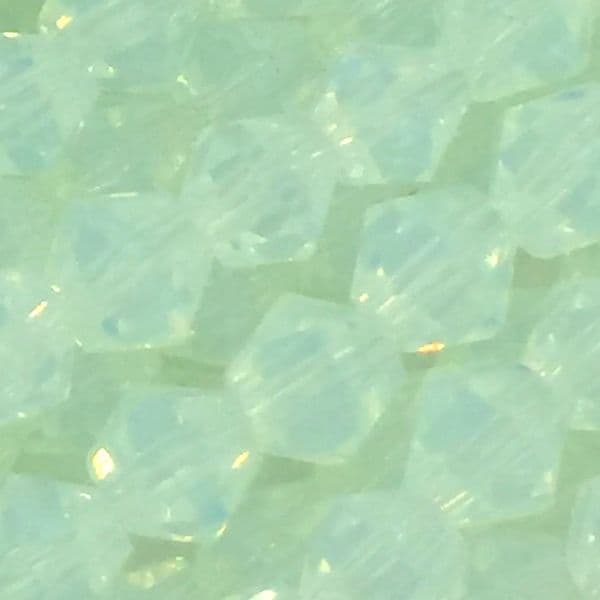 4mm crystal bicone beads - 100 pieces - opaline glass - moonstone -