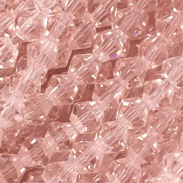 4mm crystal bicone beads - 100 pieces -  pink 8416