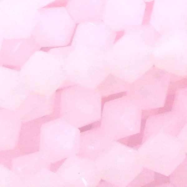 4mm crystal bicone beads - 100 pieces -  pink jade 8451