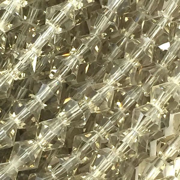 4mm crystal bicone beads - 100 pieces -  smokey quartz 8427