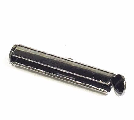 4pcs x 25mm Gunmetal colour plain crimp end connectors - 9014045