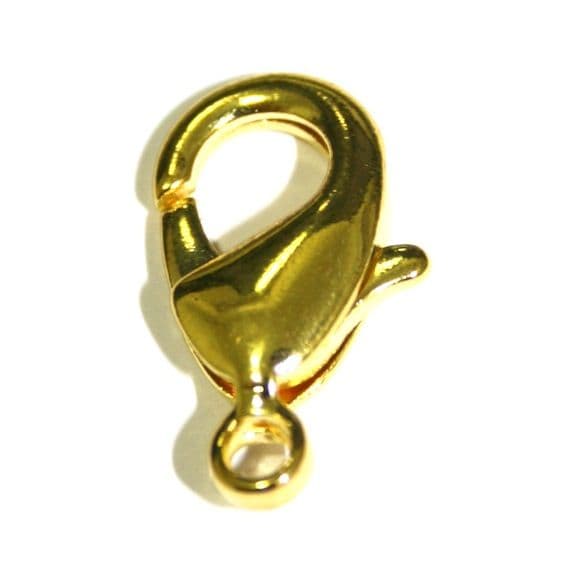 5 x 18mm Gold Plated Lobster Clasps - S.F06 - WA207 - 1411087.