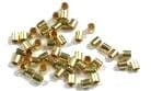 500 X 2MM Gold Plated Crimps FGD