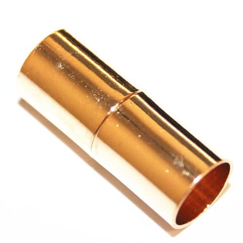 5pcs x inside measure 4mm champagne magnetic plain cylinder clasp - CF011035
