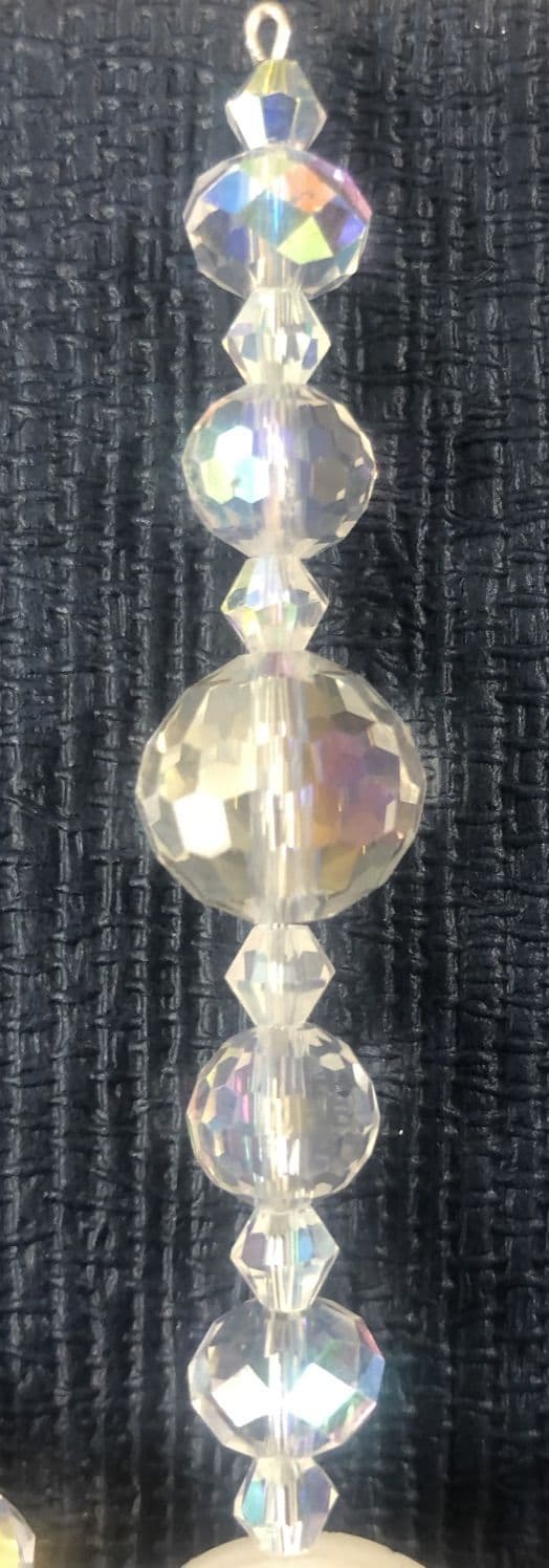 6 pieces x AB Crystal beads Snowflake  Kit with AB Inset (£2.99 each)