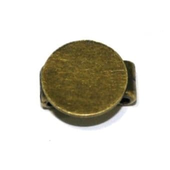 6 X Antique Brass Double Section with Blank 10mm – S.F05 – WA206 - 1411070