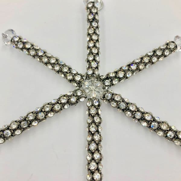 7 x Crystal tubing Christmas snowflake kit GM/ clear  crystal SFR404 £2.14 Each