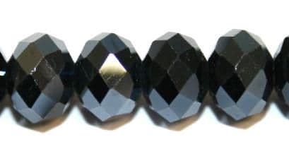 72pcs x 12mm Navy blue faceted rondelle glass beads -- S.J01 -- 3005688
