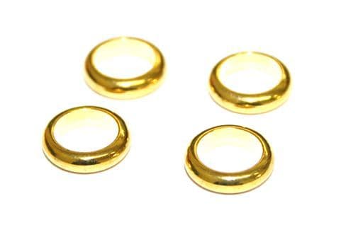 75pcs x 10mm x 2.5mm Closed ring - gold plated