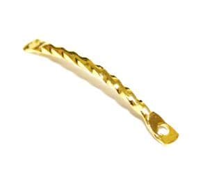75pcs X 20mm*1.2mm gold colour machine cut spacer with rings - S.F - WA201 - 1058248