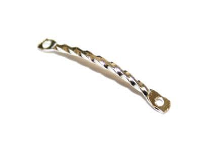 75pcs x 20mm*2mm silver plated machine cut spacer with ring -- S.F - WA195 - 1058247