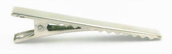 8mm x 56mm Rhodium plated hair clip