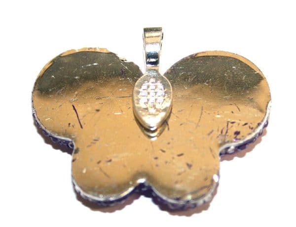 8pcs x Silver plated oval shape glue on bail 21mm - S.F08 - 2002001