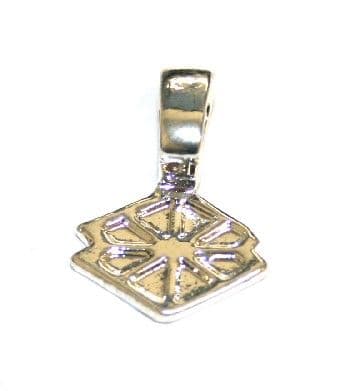 8pcs x Silver plated star glue on bail 18mm - S.F08 - 2002067