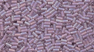 9142FR 3mm Miyuki Bugle Smoky Amethyst AB