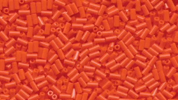 9406 3mm Miyuki Bugle Orange
