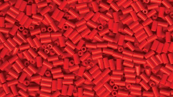 9408 3mm Miyuki Bugle Red