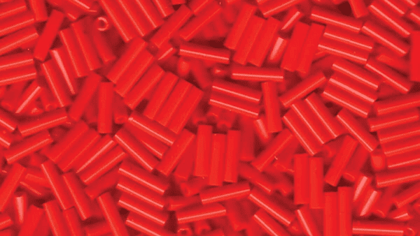 9408 TB 6mm Miyuki Bugle 2 Op Red