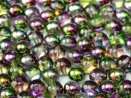 95000 ROUNDS CZECH BEADS 4 MM CRYSTAL MAGIC ORCHID (100 pieces)