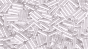 9528 TB 6mm Miyuki Bugle White Pearl Ceylon