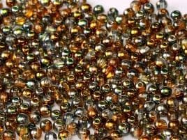 95300 ROUNDS CZECH BEADS 4 MM CRYSTAL MAGIC COPPER (100 pieces)