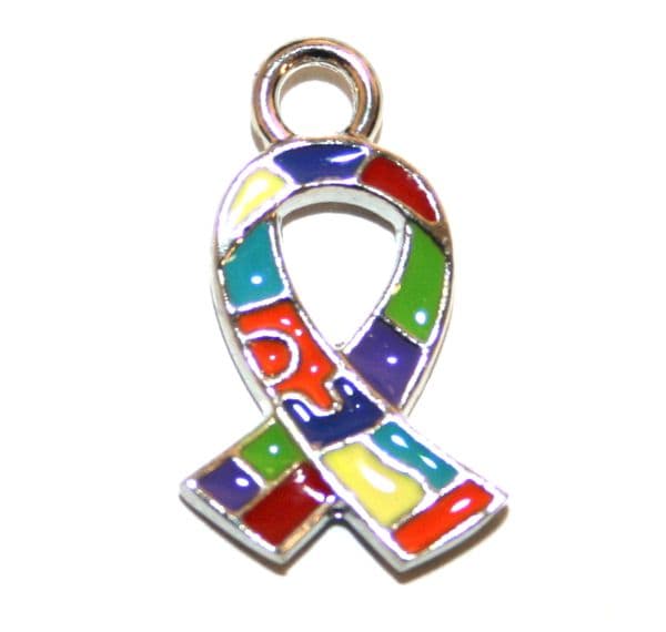 Autism awareness - Jigsaw charm - 16mm x 10mm