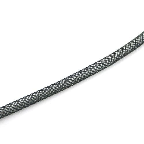 Black coloured nylon mesh tubing -- 4mm-013