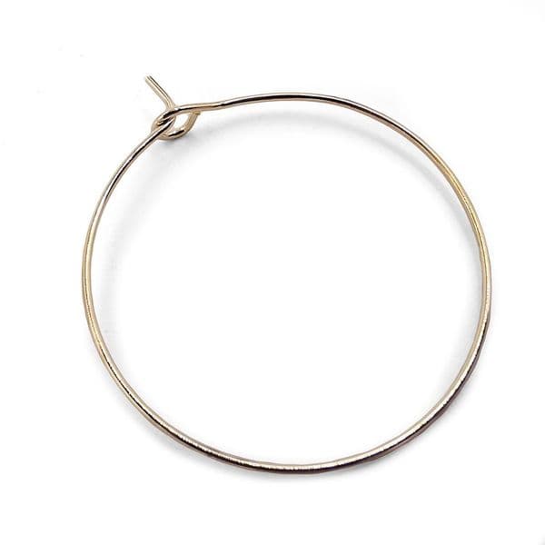 Champagne Gold Colour Earring/Wine Loops 30mm x 14pcs