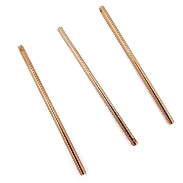 Champagne Gold Rounded Connector Bar - 1 hole (various sizes)