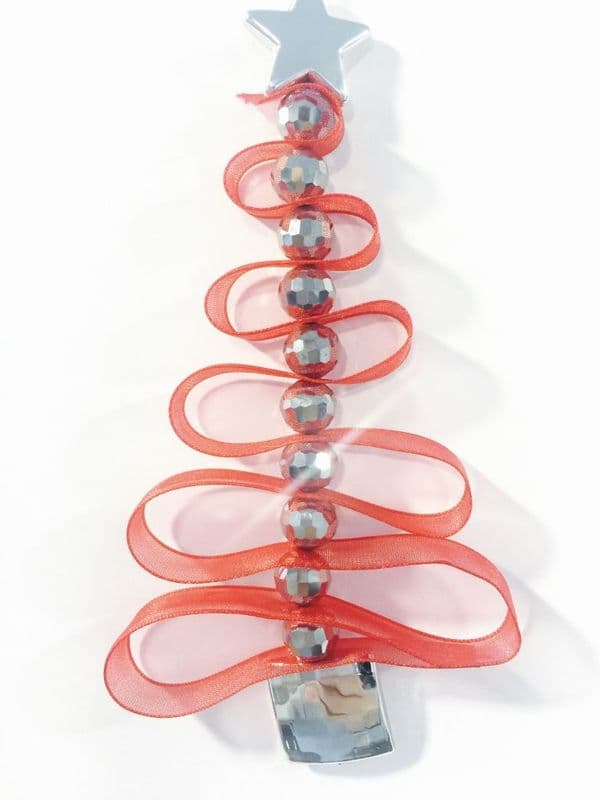 Christmas decoration kit 1 - faceted crystal silver balls - 7 pieces