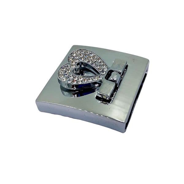 Crystal heart design fold 33mm
