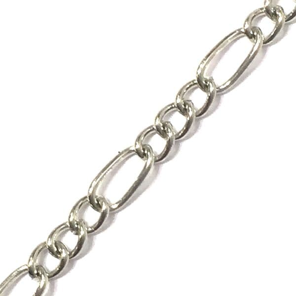 Figaro rhodium plated chain - 6523023