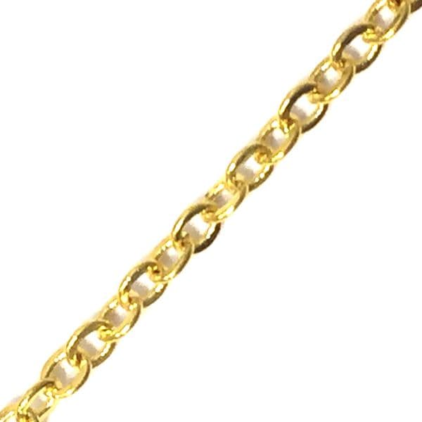 Fine gold plated oval link chain 2mm CG 202