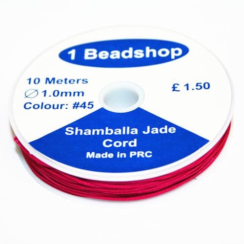 Fuchsia Pink 45 10 Metres x 1.0mm Jade  Cord JSC-10-1.0-45/ S.B