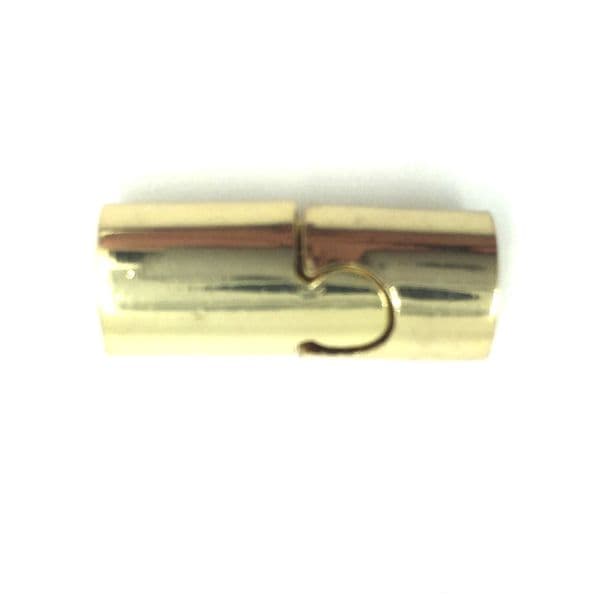 Gold plated interlocking magnetic clasp - 21mm x 9mm - inside 6mm