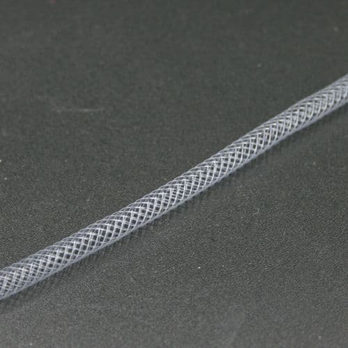 Grey coloured nylon mesh tubing -- 4mm-03