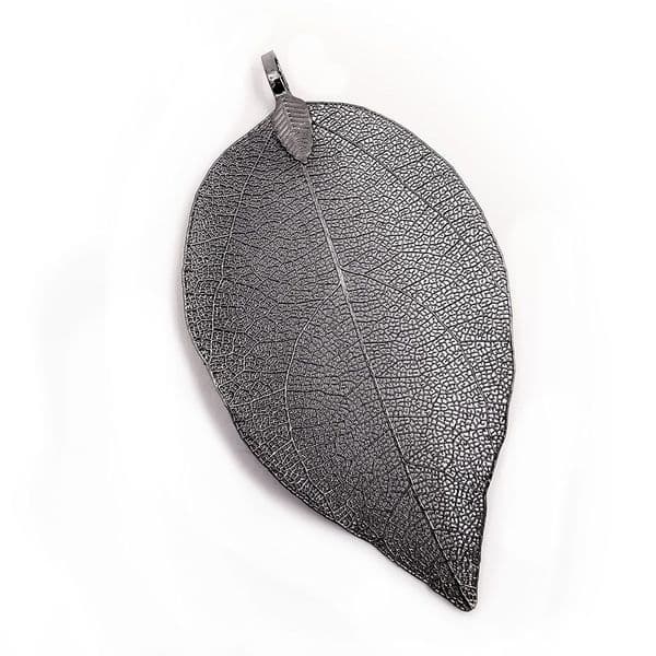 Gun Metal Plated Classic Leaf