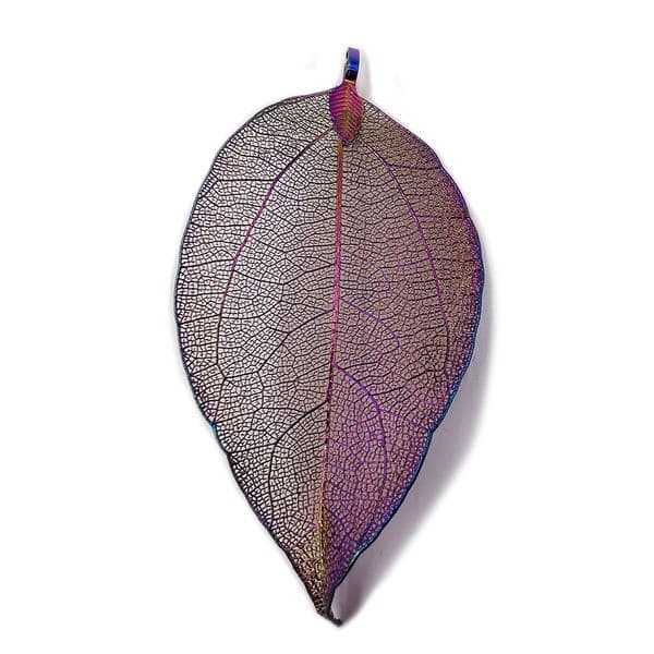 Iridescent Metal Plated Classic Leaf