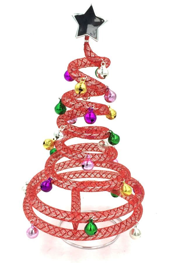 Jingle bells christmas tree kit - red- multi coloured bells
