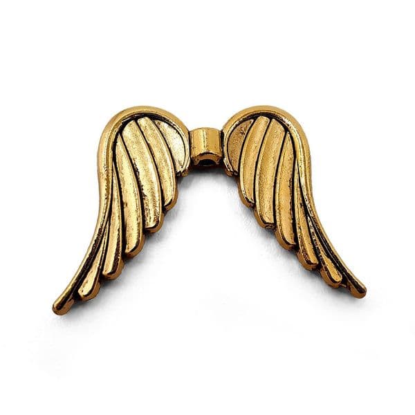 Large Antique Gold Angel Wings 35mm x 26mm x 7pcs