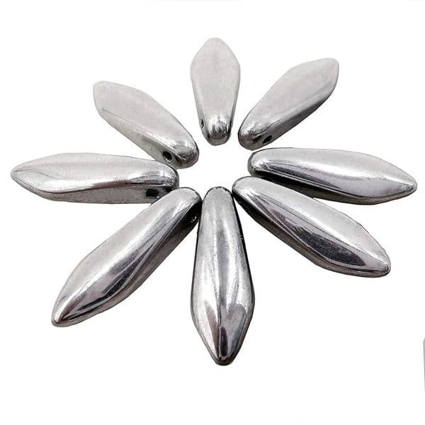 Miyuki Glass Daggers 5x16mm Jet Labrador Full