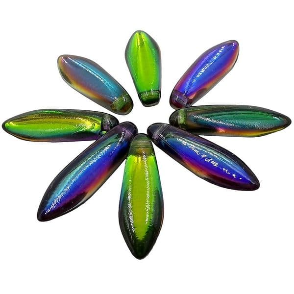 Miyuki Glass Daggers 5x16mm Magic Orchid