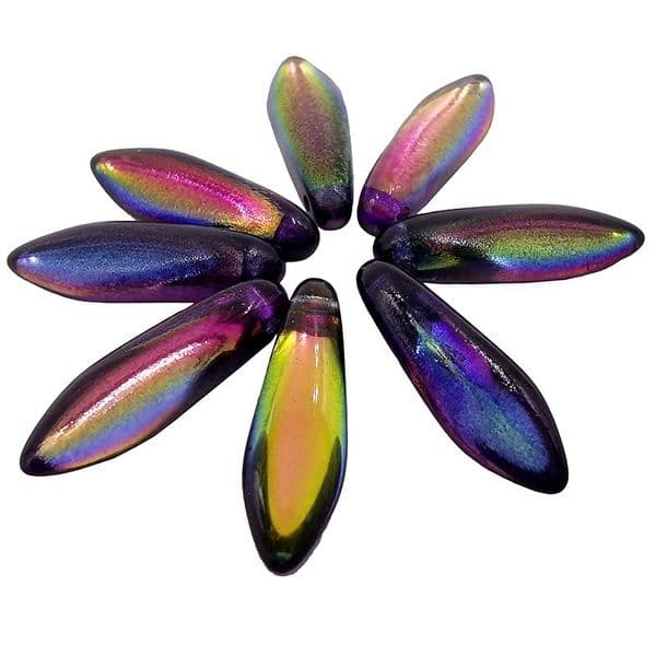 Miyuki Glass Daggers 5x16mm Magic Purple