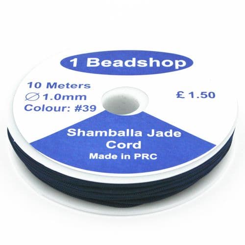 Navy blue 39: 10 Metres x 1.0mm Jade Cord JSC-10-1.0-051 / S.B (1)