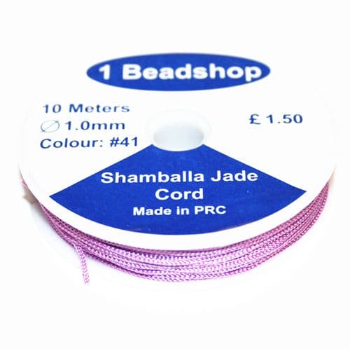 Purple 41 10 Metres x 1.0mm Jade Cord JSC-10-1.0-41 / S.B