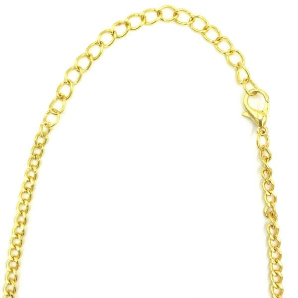 Ready made curb chain 3mm x 5mm 31.5 inches - gold