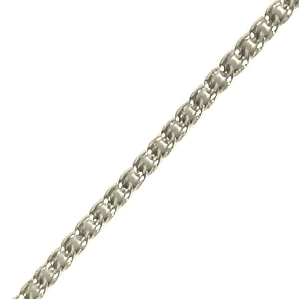Rhodium plated fine curb chain 1mm - 135S - 1 Metre